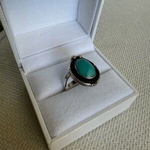 Vintage Silver Turquoise Ring